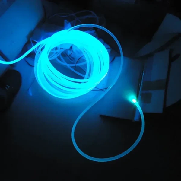 1M Side Glow Optical Fiber Cable 1.5/2/3/4mm Diameter Car Optic Cable Ceiling Lighting Lights Bright Party Light Luminous Props 2