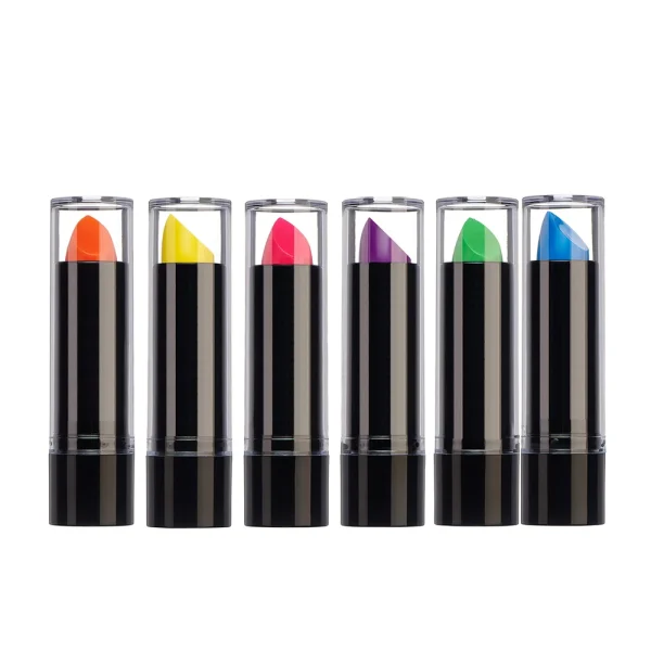 Blacklight Neon Lipstick Face Body Paint Glow in the Dark UV Reactive Light up Clubbing Costume Makeup UV Glow Party Supplies 3