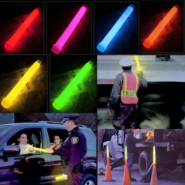 15cm Glow Sticks Premium Luminous Colorful Emergency Neon Sticks Plastic Party Decoration Event/Festival/Concert Supplies 6