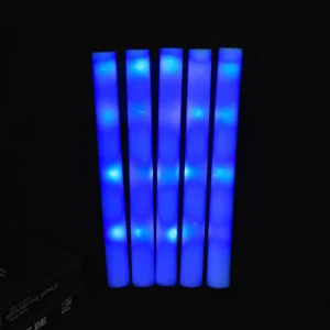 60Pcs Blue LED Glow Bulk Colorful LED Glow Sticks Foam Stick Cheer Tube Dark Light Birthday Wedding Party Supplies 1