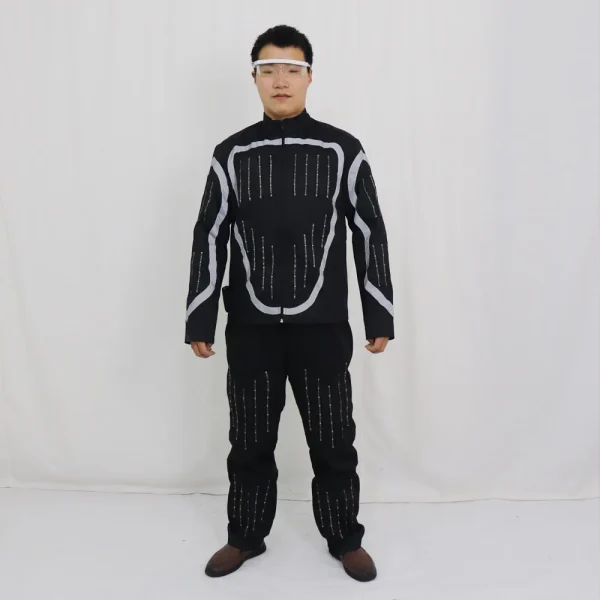 Full Color LED Growing Robot Suit Costume Men LED Luminous Flashing Clothing Dance Wear For Night Clubs Party Event Bar Supplies 6