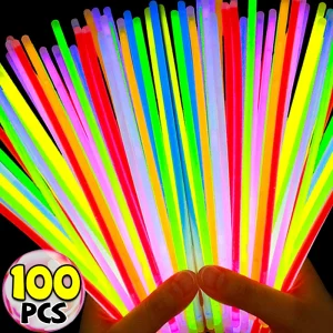 Multicolor Glow Sticks Luminous Fluorescence Glowsticks Colorful Light Bendable Bracelet Glowing Stick for Party Decor Kids Toys 1