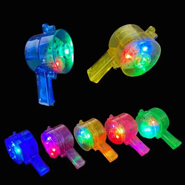 10/30pc LED Light up Whistle Glow Whistles Flashing Noisemaker Whistles Lanyard Necklace Glow in the Dark Wedding Birthday Party 2