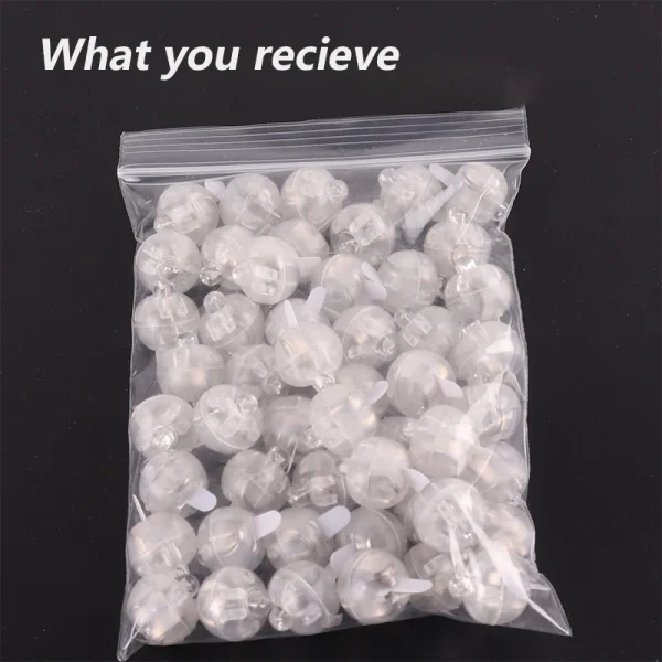 10/20/100Pcs Tumbler Small Round Ball Glow Light Balloon LED Flash Luminous Lamps Lantern Light for Wedding Party Birthday Decor 6