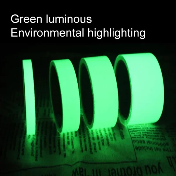 Luminous Tape 3m/5m Dark Green Self-adhesive Tape Night Vision Glow In Dark Safety Warning Security Stage Home Decoration Tapes 3