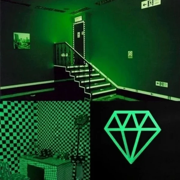 Luminous Tape 3m/5m Dark Green Self-adhesive Tape Night Vision Glow In Dark Safety Warning Security Stage Home Decoration Tapes 5