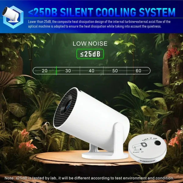 HY300PRO+ Projector Native 1080P 180°Flexible Rotating Projector withAuto Focus and Auto Keystone Correction,Glow Party Supplies 2