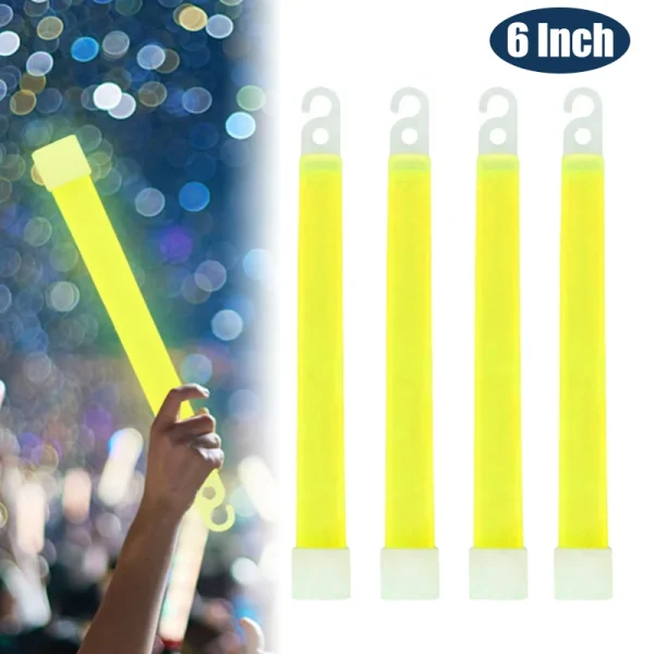 6 Inch Survival Kit Military Glow Light Sticks Walking Camping SOS Gear Outdoor Military Equipment Concert Party Light Stick 1