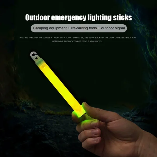 6 Inch Survival Kit Military Glow Light Sticks Walking Camping SOS Gear Outdoor Military Equipment Concert Party Light Stick 4