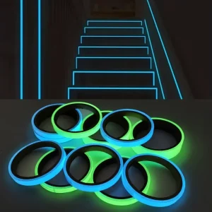 Self-adhesive Luminous Safety Tape, DIY Decorative Glowing Tape, Stage Stair Safety Warning Tape Green Fluorescent Warning Tape 1