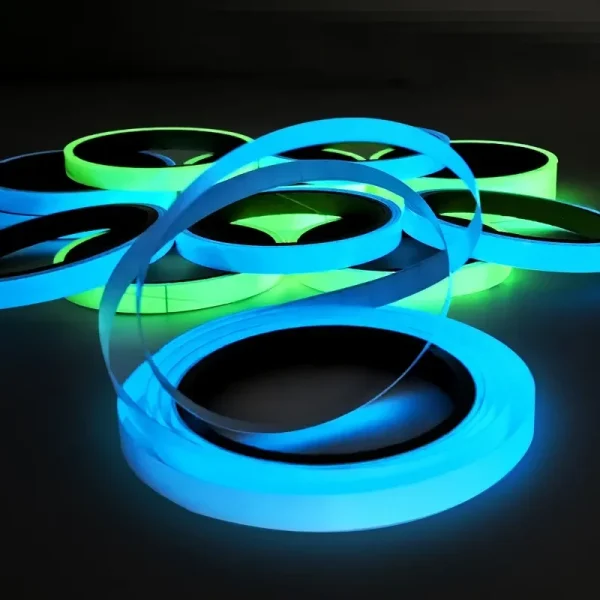 Self-adhesive Luminous Safety Tape, DIY Decorative Glowing Tape, Stage Stair Safety Warning Tape Green Fluorescent Warning Tape 5