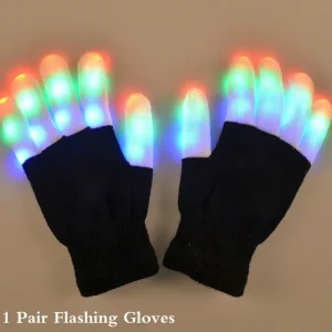 LED Glow Glove Rave Light Neon Party Flashing Gloves Glow Finger Tip Lighting Bright Supplies For Children Novelty Party Toys 1