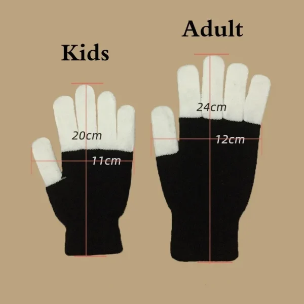LED Glow Glove Rave Light Neon Party Flashing Gloves Glow Finger Tip Lighting Bright Supplies For Children Novelty Party Toys 2