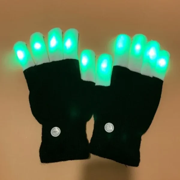 LED Glow Glove Rave Light Neon Party Flashing Gloves Glow Finger Tip Lighting Bright Supplies For Children Novelty Party Toys 4