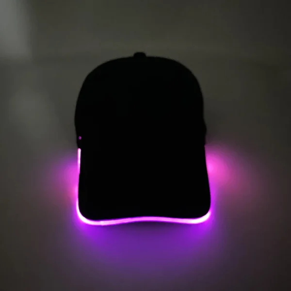 Fashion Attractive Glowing Decor Supplies Christmas LED Optical Fiber Baseball Cap Flashing For Carnival Party In THe Dark Night 1