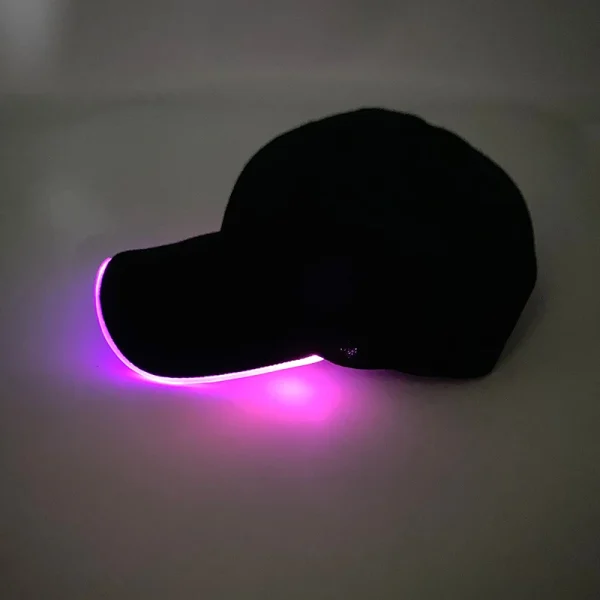 Fashion Attractive Glowing Decor Supplies Christmas LED Optical Fiber Baseball Cap Flashing For Carnival Party In THe Dark Night 5