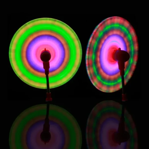 Led Glowing Windmill Toy Flashing Light Up Fan Child Toy Gift Mini Handheld Cooling Fan Changing LED Light Concert Props Toys 5
