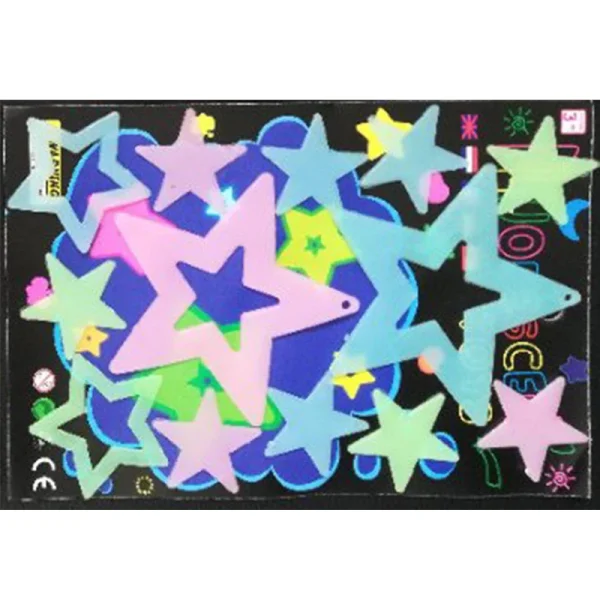 Luminous Cartoon butterfly Stars Wall Stickers for Kids room Bedroom Decor Glow in the dark Wall Decals Noctilucent Stickers 2