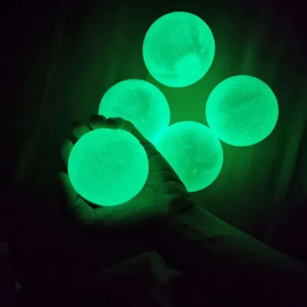4.5/6cm Party Rave Luminous Balls Rome Decor Festival Accessories Glow In The Dark Squeeze Luminous Sticky Ball Party Decoration 1
