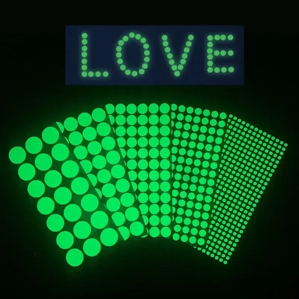 New Luminous Dots Glow Wall Sticker Fluorescent Home Kid'S Room Diy Self-Adhesive Decorative Glow In The Dark Decals 3
