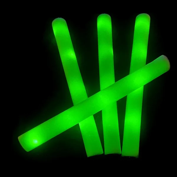 1-5PCS LED Glow Sticks White Glow Foam Stick Colorful Foam Light Cheer Tube In The Dark Fluorescent Stick Party Wedding Festival 3