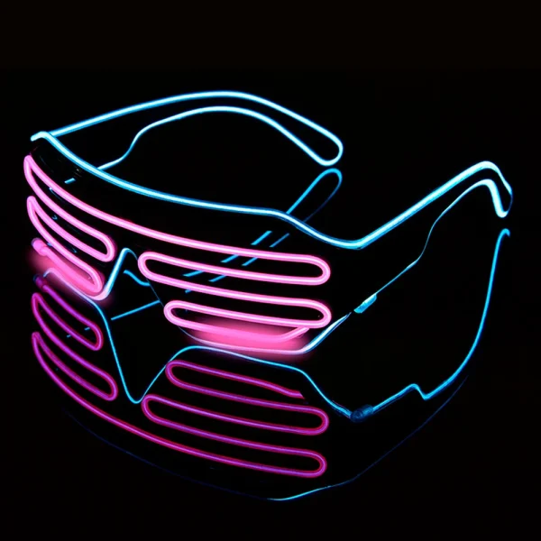 Future Punk Cyber LED Luminous Glasses Neon Glow In The Dark Goggles for Club Bar Party Disco Dance Stage Atmosphere Props 1
