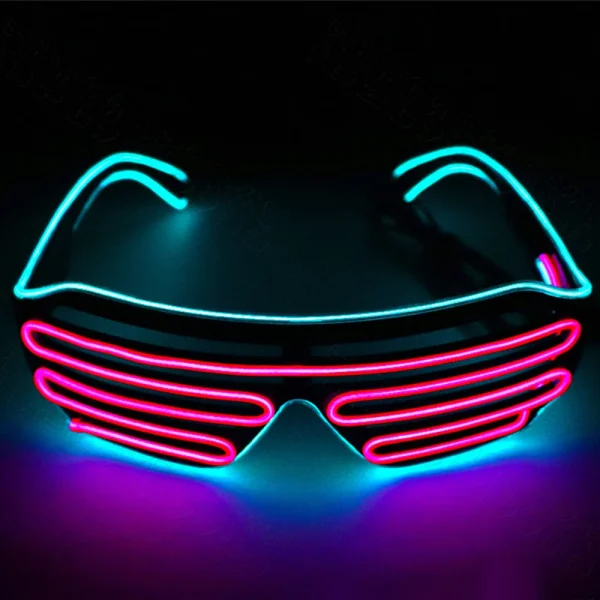 Future Punk Cyber LED Luminous Glasses Neon Glow In The Dark Goggles for Club Bar Party Disco Dance Stage Atmosphere Props 3