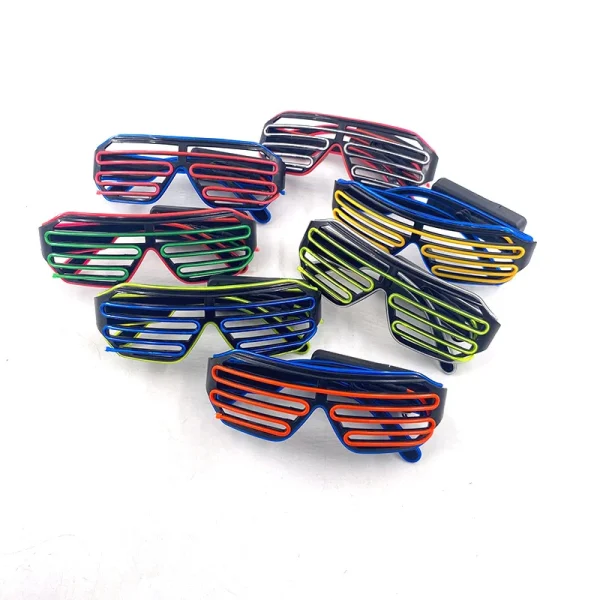 Future Punk Cyber LED Luminous Glasses Neon Glow In The Dark Goggles for Club Bar Party Disco Dance Stage Atmosphere Props 5