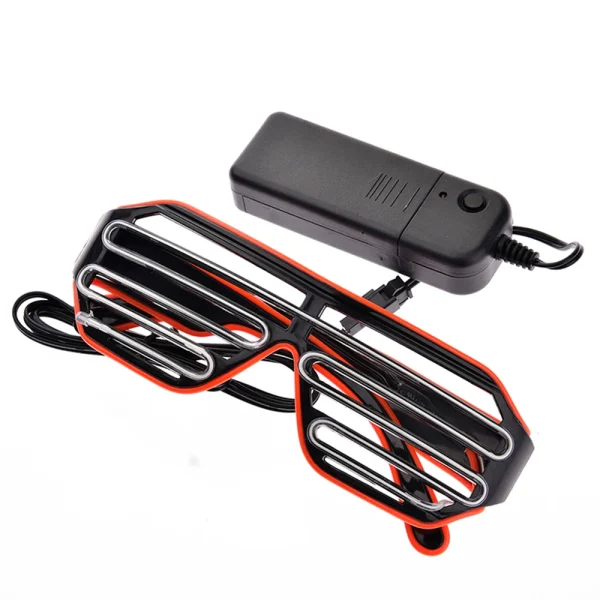 Future Punk Cyber LED Luminous Glasses Neon Glow In The Dark Goggles for Club Bar Party Disco Dance Stage Atmosphere Props 6