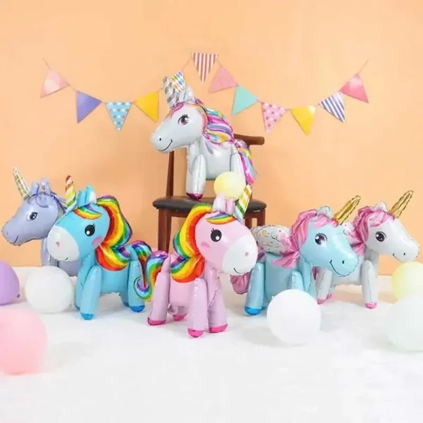 Aluminum Foil Unicorn Balloon Birthday Party Children Birthday Balloon Party Decoration Baby Full Moon Commemoration Baloon 2