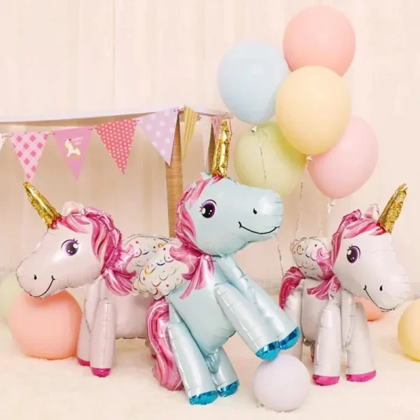 Aluminum Foil Unicorn Balloon Birthday Party Children Birthday Balloon Party Decoration Baby Full Moon Commemoration Baloon 3