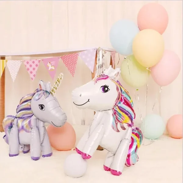Aluminum Foil Unicorn Balloon Birthday Party Children Birthday Balloon Party Decoration Baby Full Moon Commemoration Baloon 4