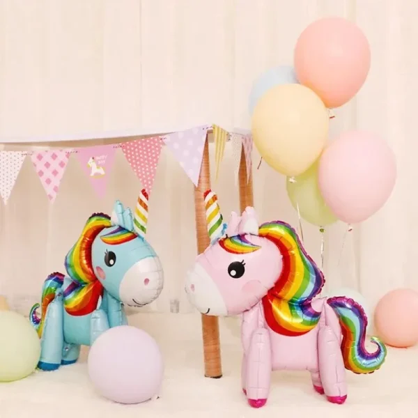 Aluminum Foil Unicorn Balloon Birthday Party Children Birthday Balloon Party Decoration Baby Full Moon Commemoration Baloon 5