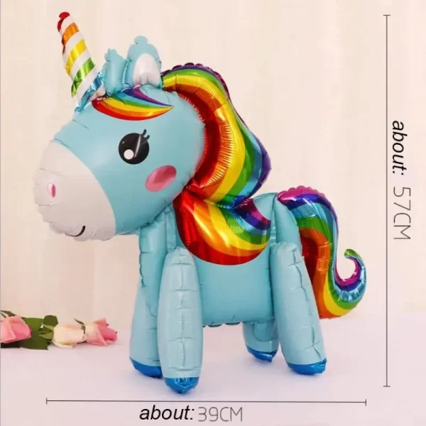 Aluminum Foil Unicorn Balloon Birthday Party Children Birthday Balloon Party Decoration Baby Full Moon Commemoration Baloon 6