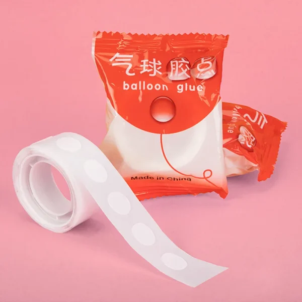 1 Roll 100pcs Balloon Form Glue Attach Balloons to Ceiling or Wall Stickers Birthday Party Wedding Decoration Supplies 2