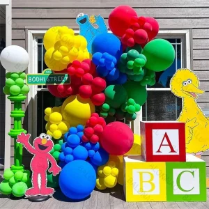 Sesames Street Theme Party Decor Elmo Balloon Party Supplies Cartoon Foil Balloon Children Happy Birthday Party Decoration Toy 1