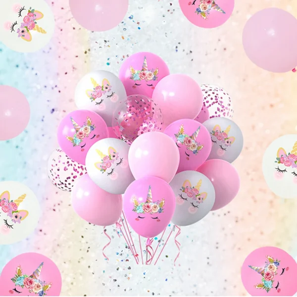 Pink Unicorn Latex Balloon Unicorn Theme Birthday Party Decoration Kids Girl Baby Shower Party Supplies Wedding Confetti Ballons 3