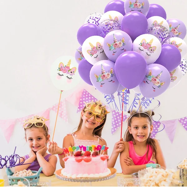 Pink Unicorn Latex Balloon Unicorn Theme Birthday Party Decoration Kids Girl Baby Shower Party Supplies Wedding Confetti Ballons 6