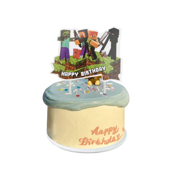 High Quality Game Theme World Pixel Birthday Party Balloon Set Decoration Party Supplies Baby Shower Decoration Tableware Gift 5