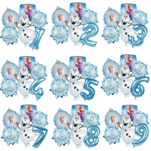 Disney Frozen Elsa Anna Aluminum Balloons Decoration Baby Shower Kids Girl Birthday Party Olaf Princess Foil Balloon Home Decor 1
