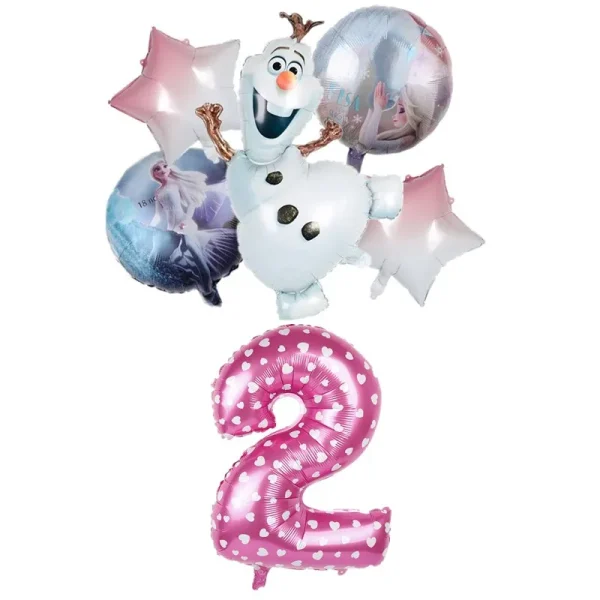 Disney Frozen Elsa Anna Aluminum Balloons Decoration Baby Shower Kids Girl Birthday Party Olaf Princess Foil Balloon Home Decor 3