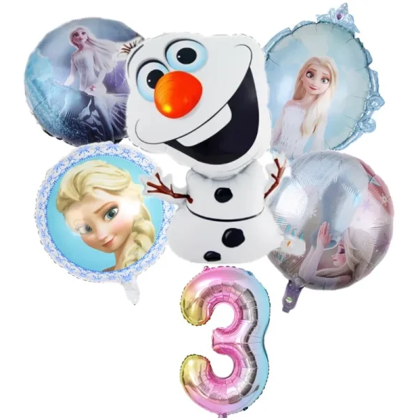 Disney Frozen Elsa Anna Aluminum Balloons Decoration Baby Shower Kids Girl Birthday Party Olaf Princess Foil Balloon Home Decor 4