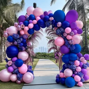 Purple,Marca Pink,Deep Blue,Balloon Arch Kit, Party,Wedding,Singles' Party,Halloween Decoration birthday decoration balloons 1