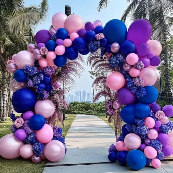 Purple,Marca Pink,Deep Blue,Balloon Arch Kit, Party,Wedding,Singles' Party,Halloween Decoration birthday decoration balloons 1