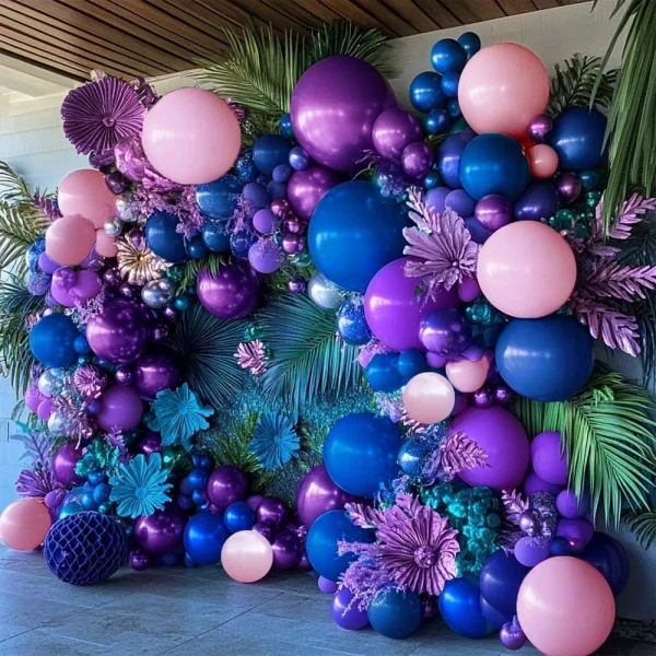 Purple,Marca Pink,Deep Blue,Balloon Arch Kit, Party,Wedding,Singles' Party,Halloween Decoration birthday decoration balloons 4