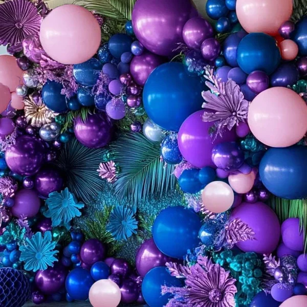 Purple,Marca Pink,Deep Blue,Balloon Arch Kit, Party,Wedding,Singles' Party,Halloween Decoration birthday decoration balloons 6