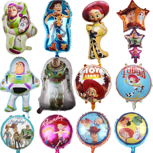 Cartoon Buzz Lightyear Aluminum Film Balloon Toy Story Decoration Cartoon Character Modeling Aluminum Foil Balloon 1