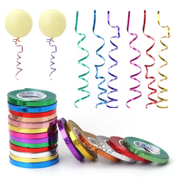 Silk Satin Ribbons Balloon Set 10m/Roll Satin Ribbon Bow Crafts Gift Wrap DIY Wedding Decoration Handmade Bow Craft Ribbons Gift 2