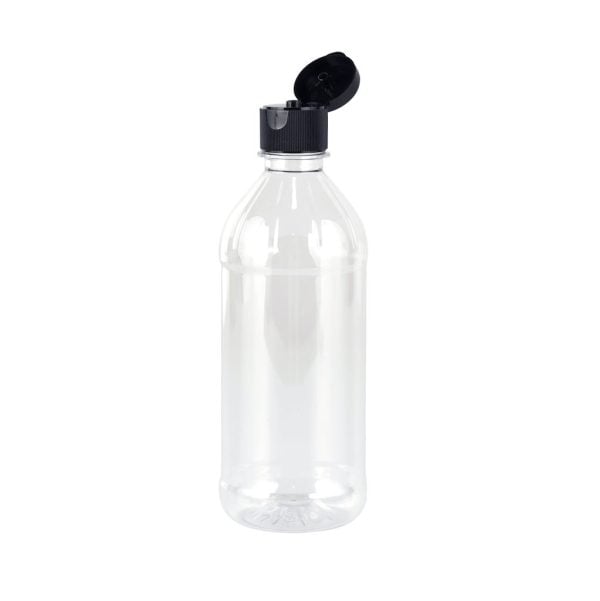 Lotion Bottle With Black Cap - 500 ml(6 pcs)