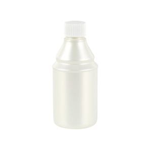 White Shiny Plastic Bottle - 300 ml (6 pcs)